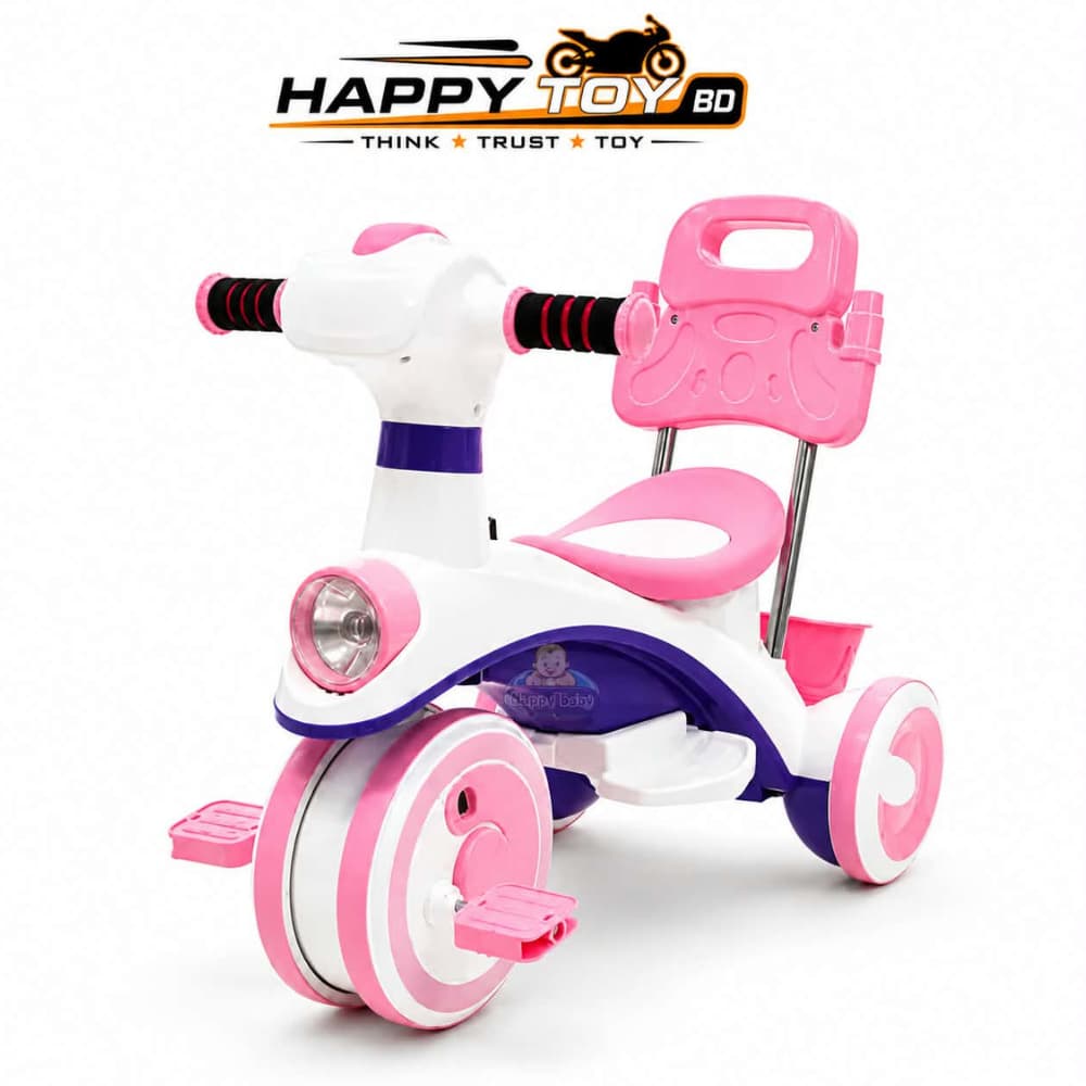 Captain Kids Foot Pedal Tricycle with Backrest Seat