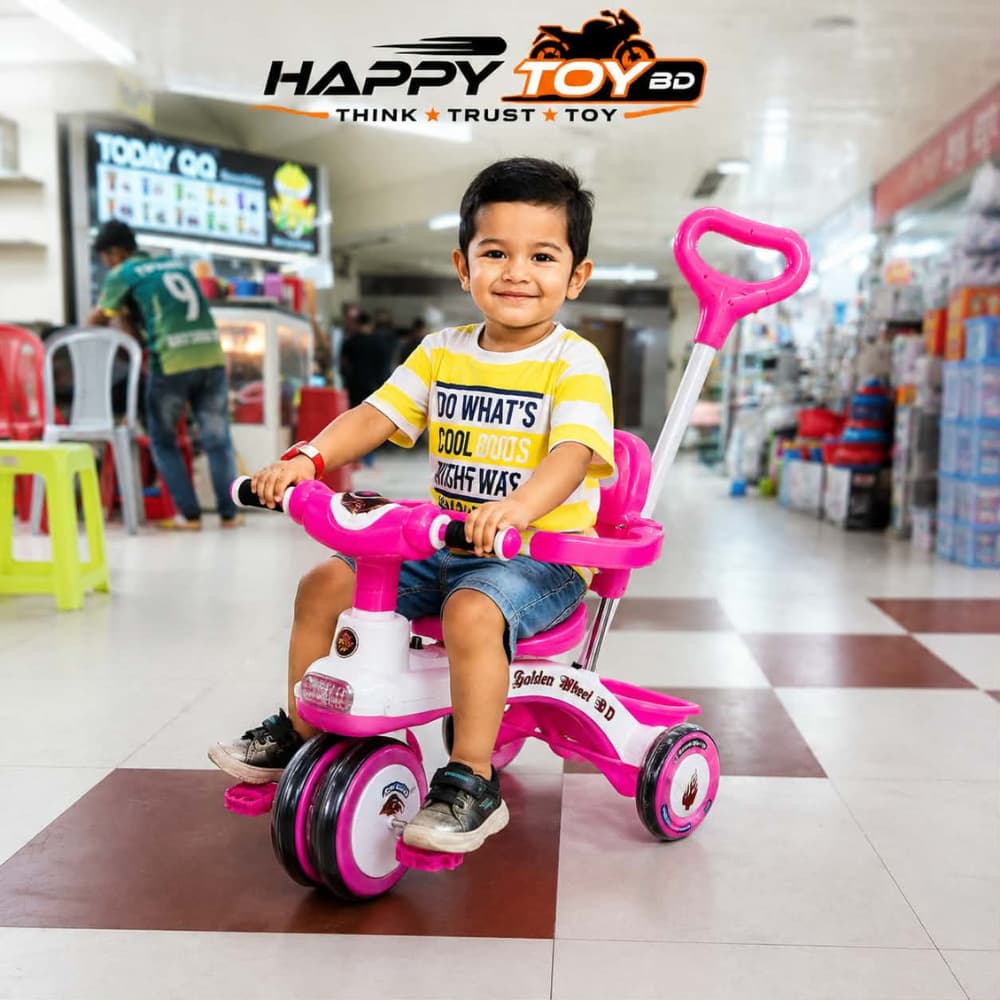 Safety Bergate Kids Tricycle with Parent Push Handle