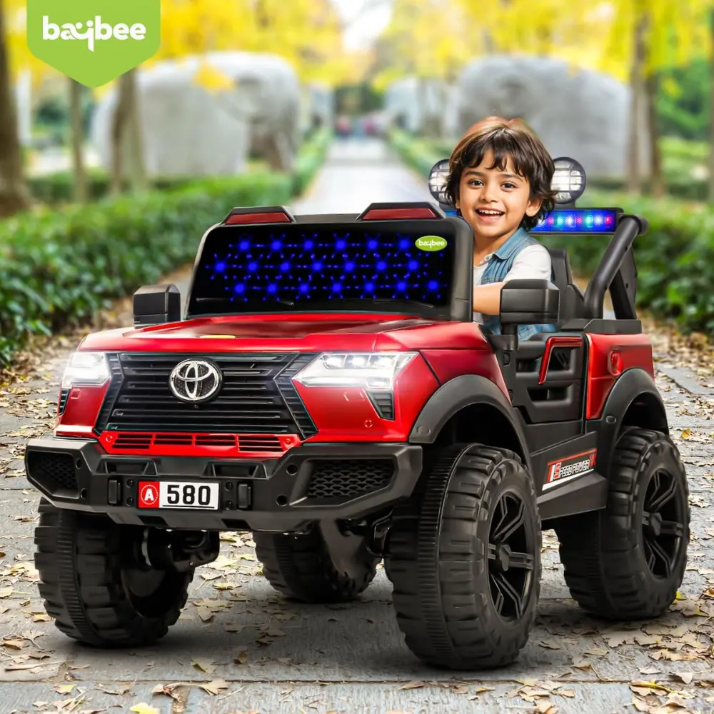 580 Premium Kids Electric Jeep Ride On Car with Parental Remote Control