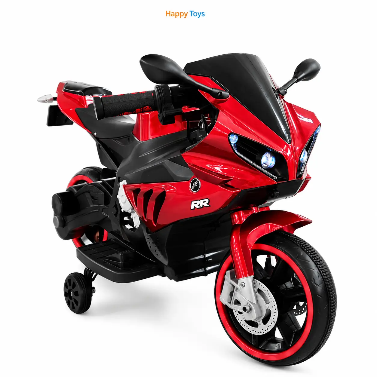 R1 Mini Kids Electric Bike with Hand Accelerator Foot Brake Real Key and Wheel Lights