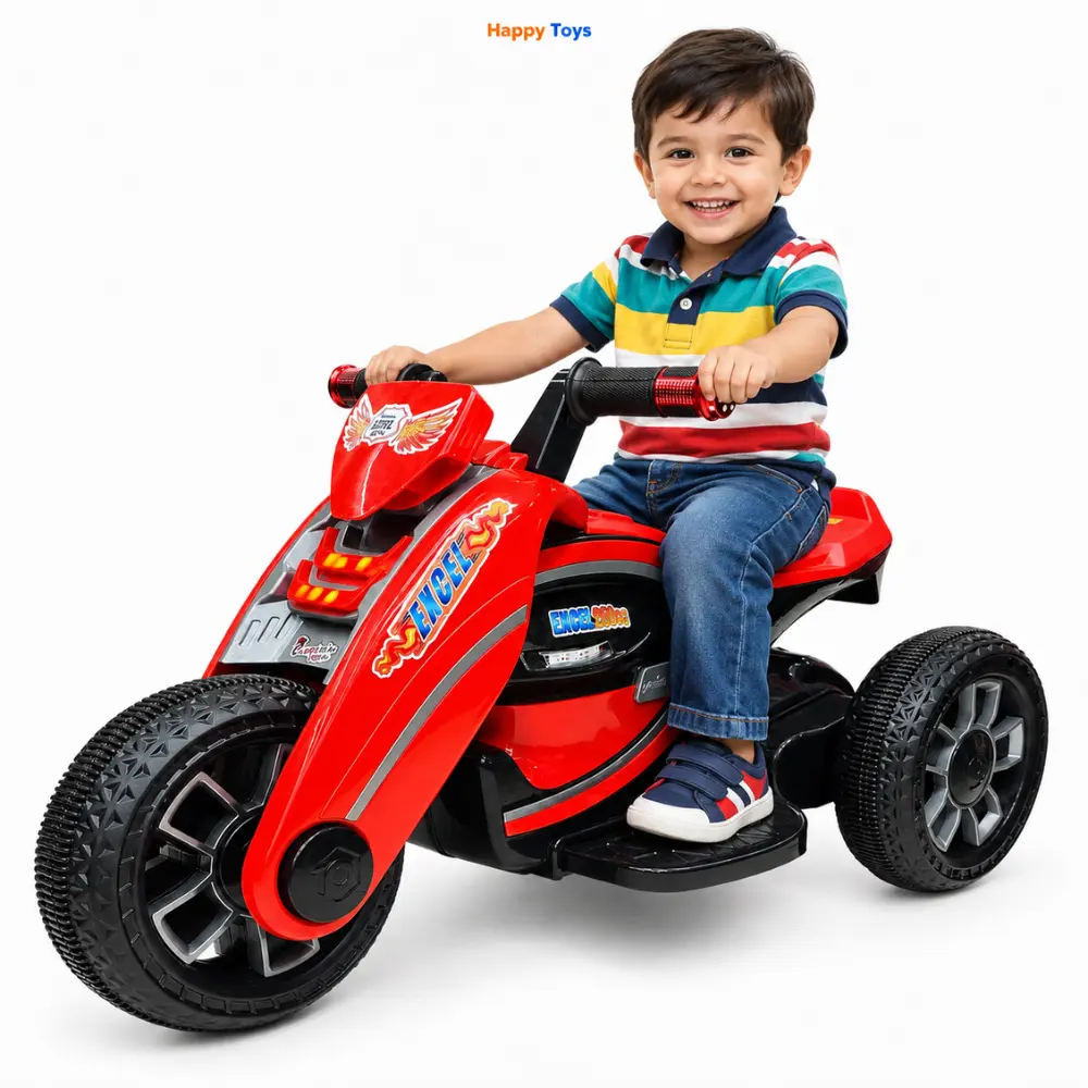 Excel Small Kids Electric Bike with 6V Battery and Foot Press Driving System